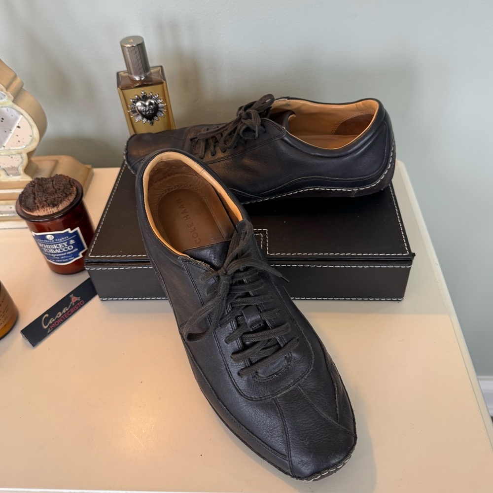 Cole Haan Black Leather Oxfords Lace Men’s SZ 10 - Picture 9 of 14